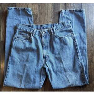 LEVIS 550 RELAXED FIT HEAVY DUTY DENIM 100% Cotton Jeans 38 X 36 Very Nice!